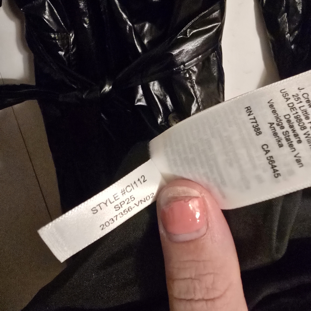 J. Crew Rain Or Shine Black Trench Coat - Picture 5 of 7